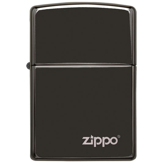 Zippo Windproof Lighter Ebony Finish W/zippo Logo