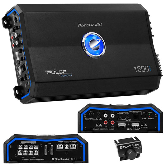 Planet Pulse Series 4 Channel Amplifier 1600w Max