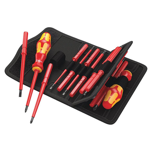 Wera Vde Insulated Slotted/phillips/square/cabinet 17 Piece Set